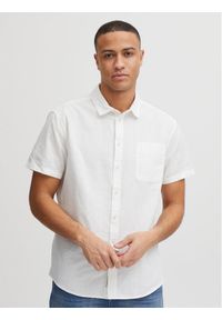 Blend Koszula 20715458 Biały Regular Fit. Kolor: biały. Materiał: bawełna, len