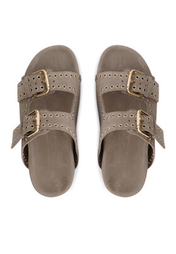 KENNEL&SCHMENGER - Kennel & Schmenger Klapki Soda 51-96200.246 Beżowy. Kolor: beżowy. Materiał: zamsz, skóra