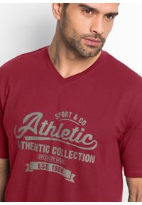 bonprix - Piżama z krótkimi spodenkami. Kolor: czerwony. Długość: krótkie. Wzór: nadruk #3