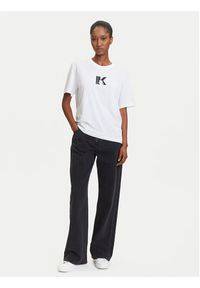 Karl Lagerfeld Jeans T-Shirt A3W17094 Biały Regular Fit. Kolor: biały. Materiał: syntetyk, bawełna #2