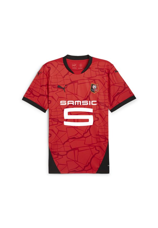 Puma - Męska domowa koszulka Stade Rennais F.C. 24/25 PUMA Red Black. Kolor: czerwony, czarny, wielokolorowy