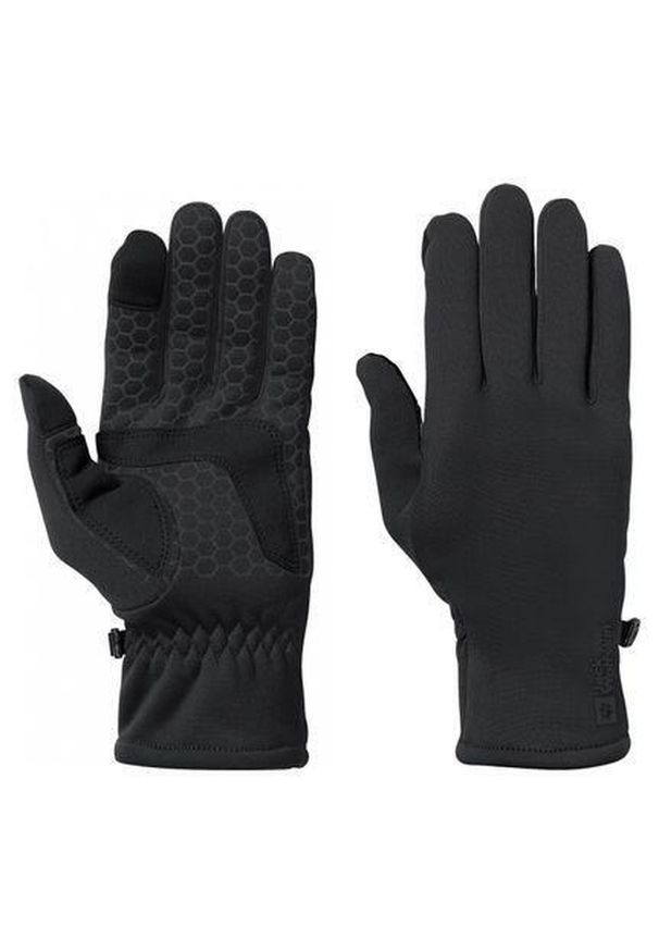 Rękawiczki trekkingowe Jack Wolfskin Allrounder. Kolor: czarny