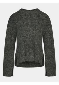 Gina Tricot Sweter 20776 Szary Regular Fit. Kolor: szary. Materiał: syntetyk