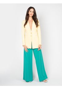 Patrizia Pepe Marynarka | 2S1461/A049 | Kobieta | Żółty. Kolor: żółty. Materiał: poliester, elastan. Styl: klasyczny, elegancki