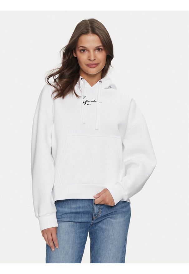 Karl Kani Bluza Small Signature Essential 61210020 Biały Regular Fit. Kolor: biały. Materiał: syntetyk, bawełna