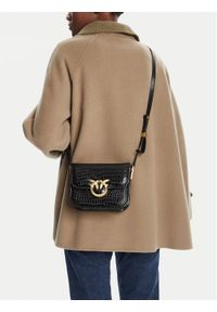 Pinko - PINKO Torebka Love Box Bag Fl Mini AI 25-26 PLTT 104297 A2OH Czarny. Kolor: czarny. Materiał: skórzane #1