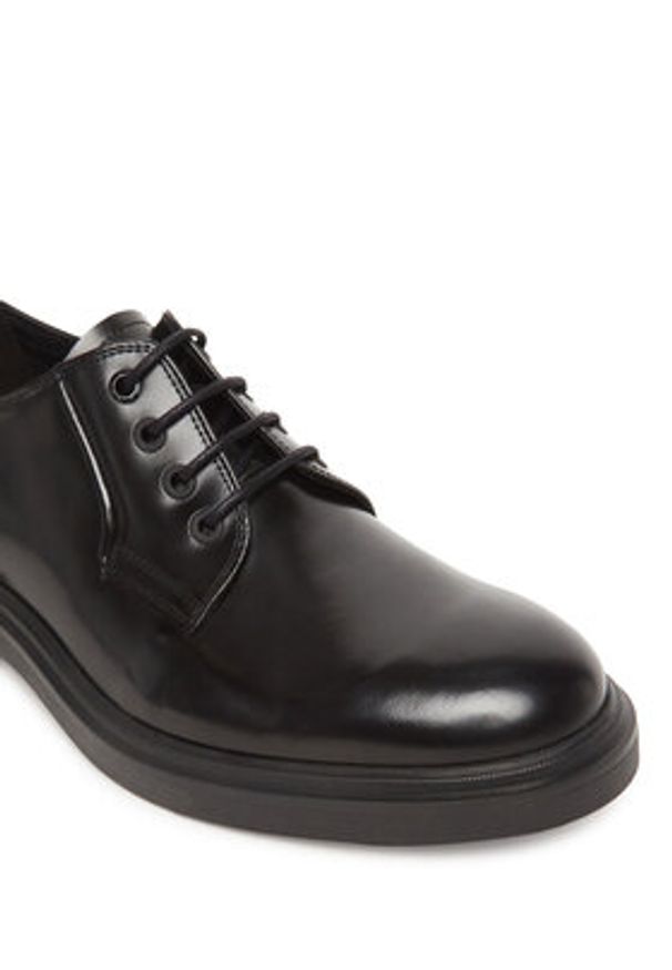 Calvin Klein Półbuty Postman Derby HM0HM01838 Czarny. Kolor: czarny. Materiał: skóra