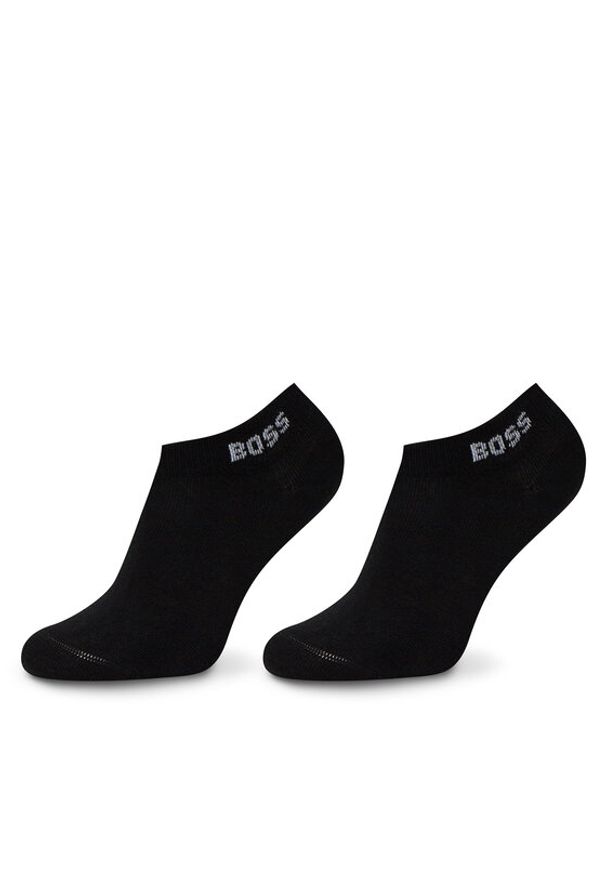BOSS Zestaw 2 par niskich skarpet damskich 50502054 Czarny. Kolor: czarny. Materiał: materiał, bawełna