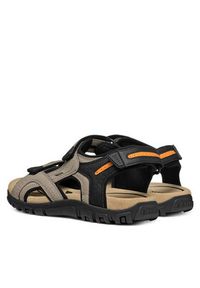 Geox Sandały Uomo Sandal Strada U8224D 000EK C5004 Beżowy. Kolor: beżowy. Materiał: skóra #3