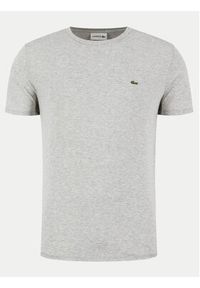 Lacoste T-Shirt TH6709 Szary Regular Fit. Kolor: szary. Materiał: bawełna #4