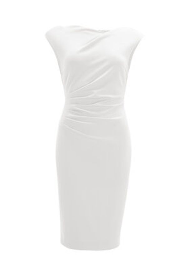 Swing Sukienka koktajlowa 5AI16700 Biały Slim Fit. Kolor: biały. Materiał: syntetyk. Styl: wizytowy