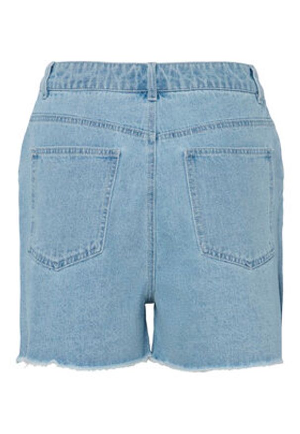Pieces Szorty jeansowe Tamra 17157412 Niebieski Regular Fit. Kolor: niebieski. Materiał: bawełna