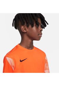 Koszulka piłkarska chłopięca Nike JR Dry Park IV. Kolor: żółty, pomarańczowy, wielokolorowy. Długość rękawa: długi rękaw. Długość: długie. Sport: piłka nożna