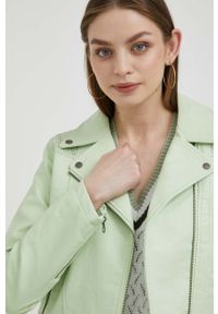 Pepe Jeans kurtka damska kolor zielony przejściowa. Kolor: zielony. Styl: klasyczny #1