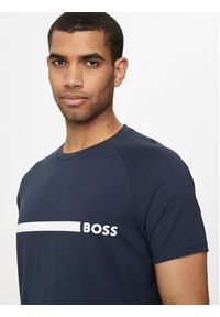 BOSS - Boss T-Shirt 50517970 Granatowy Slim Fit. Kolor: niebieski. Materiał: bawełna