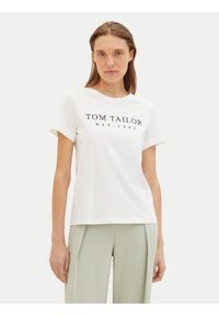 Tom Tailor T-Shirt 1041288 Biały Regular Fit. Kolor: biały. Materiał: bawełna #1