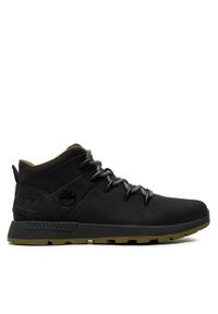 Timberland Sneakersy Mid Lace Sneaker TB0A6DQDELK Czarny. Kolor: czarny. Materiał: skóra, nubuk