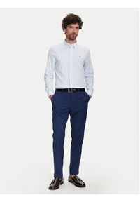 TOMMY HILFIGER - Tommy Hilfiger Koszula Performance MW0MW39419 Błękitny Regular Fit. Kolor: niebieski. Materiał: syntetyk #3