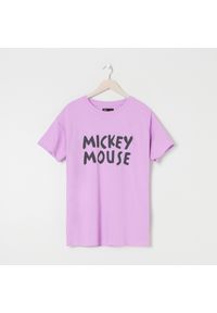 Sinsay - Koszulka oversize Myszka Miki - Fioletowy. Kolor: fioletowy #1
