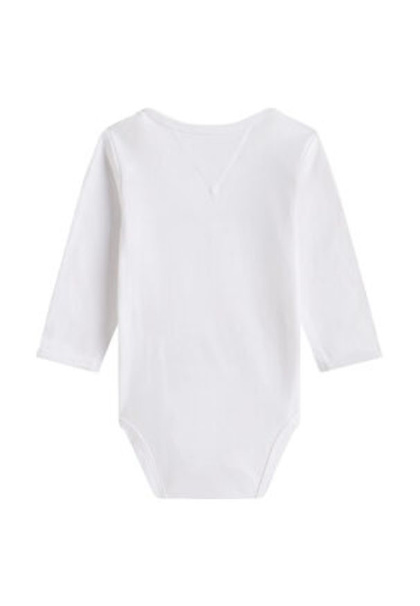 TOMMY HILFIGER - Tommy Hilfiger Body dziecięce Monotype KN0KN02133 Biały. Kolor: biały. Materiał: bawełna