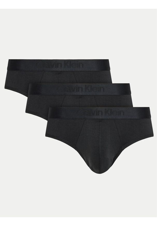 Calvin Klein Underwear Komplet 3 par slipów 000NB3650A Czarny. Kolor: czarny. Materiał: lyocell