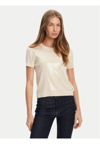 Guess Sweter W5YR21 Z3E70 Écru Regular Fit. Materiał: wiskoza #1