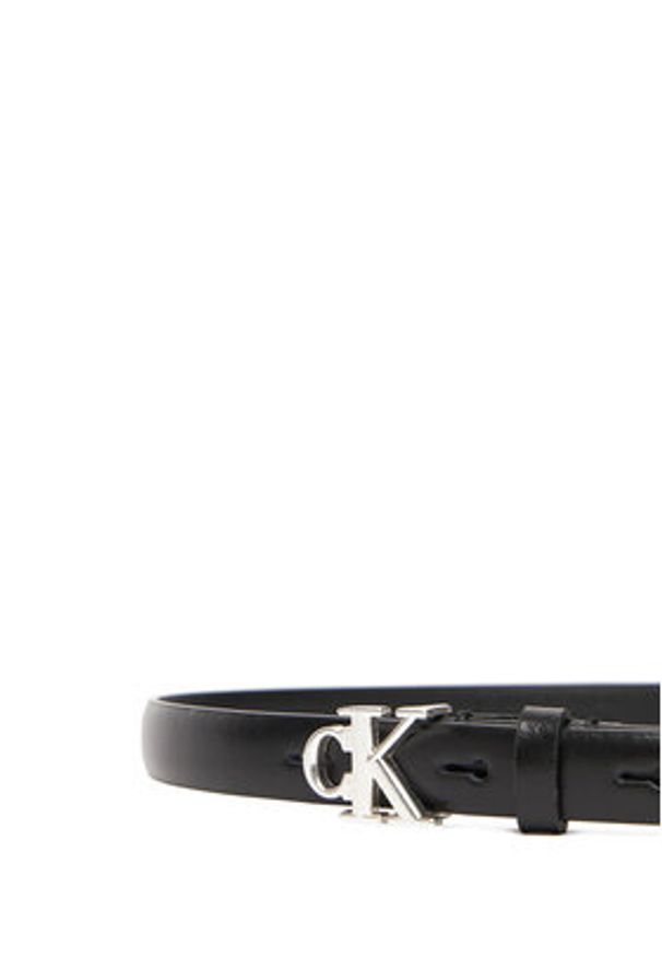 Calvin Klein Pasek Damski LV04F7055G Czarny. Kolor: czarny. Materiał: skóra