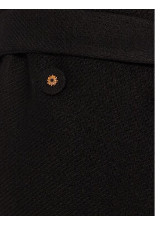 Rinascimento Płaszcz wełniany CFC0126222003 Czarny Slim Fit. Kolor: czarny. Materiał: syntetyk