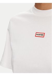 Hunter T-Shirt Abby HARW0059251 Biały Boxy Fit. Kolor: biały. Materiał: bawełna #3