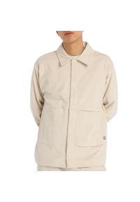 Koszula męska New Balance MT53524TWF - beżowa. Kolor: beżowy. Materiał: prążkowany, bawełna, materiał, dresówka. Styl: klasyczny, sportowy #1