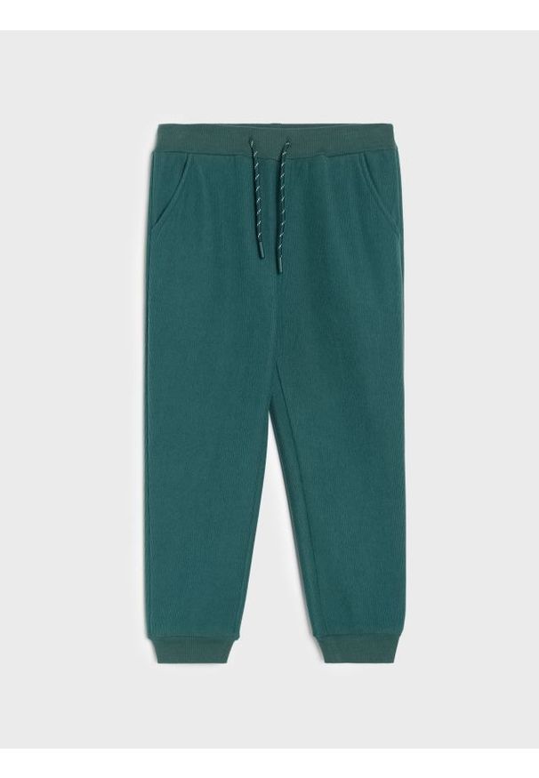 Sinsay - Spodnie jogger - zielony. Kolor: zielony