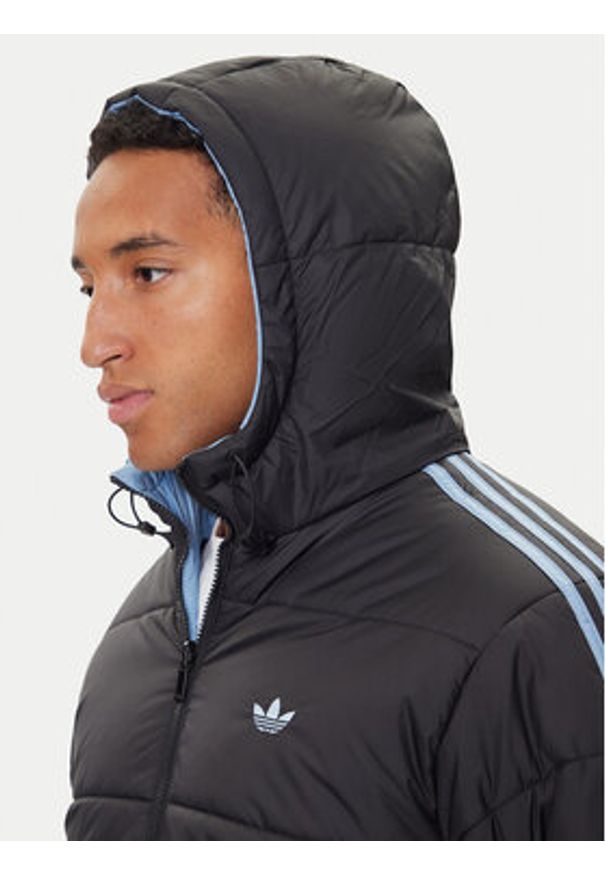 Adidas - adidas Kurtka zimowa adicolor Reversible JW5846 Czarny Regular Fit. Kolor: czarny. Materiał: syntetyk. Sezon: zima
