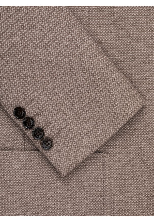 Pako Lorente - PAKO LORENTE - Brązowa marynarka z dzianiny. Kolor: brązowy. Materiał: dzianina. Sezon: jesień