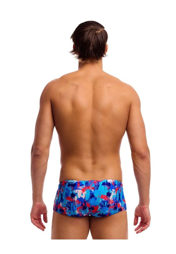 FUNKY TRUNKS - Strój do pływania Funky Trunks Messy Messy Messy - sidewinder. Kolor: niebieski