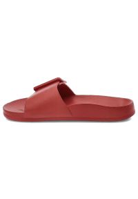 Big-Star - Czerwone Klapki Damskie Big Star Wodoodporne Buty. Okazja: do domu. Kolor: czerwony. Sezon: lato. Styl: elegancki #6