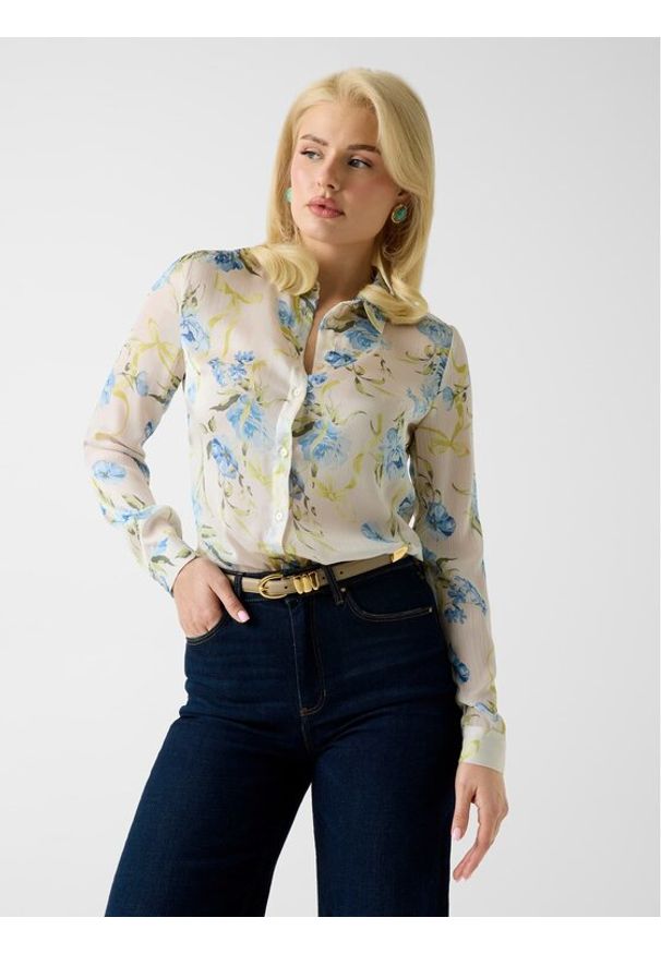 Guess Top 181137 Kolorowy Classic Fit. Wzór: kolorowy