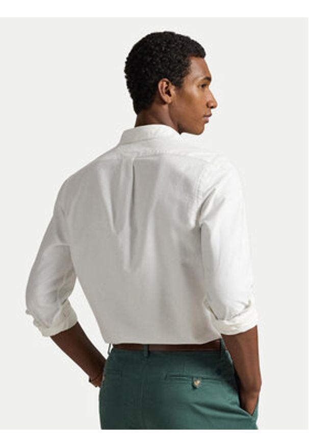 Polo Ralph Lauren Koszula Core Replen 710549084 Biały Slim Fit. Typ kołnierza: polo. Kolor: biały. Materiał: bawełna