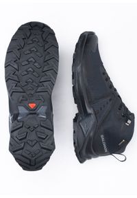 salomon - Buty trekkingowe męskie czarne SALOMON X RAISE 2 MID GTX. Kolor: czarny. Materiał: guma, materiał, syntetyk. Szerokość cholewki: normalna. Technologia: Gore-Tex. Wzór: ze splotem. Sport: bieganie