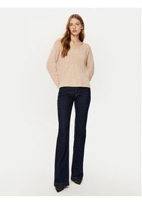 Guess Sweter W5RR03 Z3K70 Beżowy Regular Fit. Kolor: beżowy. Materiał: bawełna #3