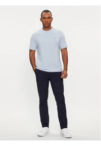 Calvin Klein T-Shirt Angled Back Logo K10K112495 Niebieski Regular Fit. Kolor: niebieski. Materiał: bawełna