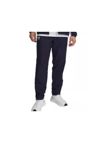 Spodnie dresowe Under Armour Rival. Kolor: biały, niebieski, wielokolorowy. Materiał: dresówka. Sport: fitness #1