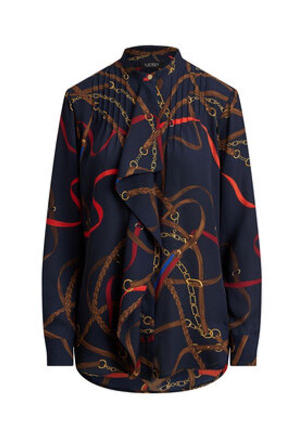 Lauren Ralph Lauren - LAUREN RALPH LAUREN Koszula 200P03553001 Granatowy Regular Fit. Kolor: niebieski. Materiał: syntetyk
