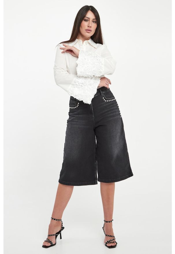 Twinset Milano - Bermudy damskie jeansowe TWINSET. Materiał: jeans