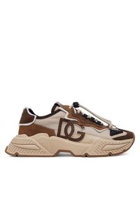 DOLCE & GABBANA - Sneakersy Dolce&Gabbana. Kolor: brązowy