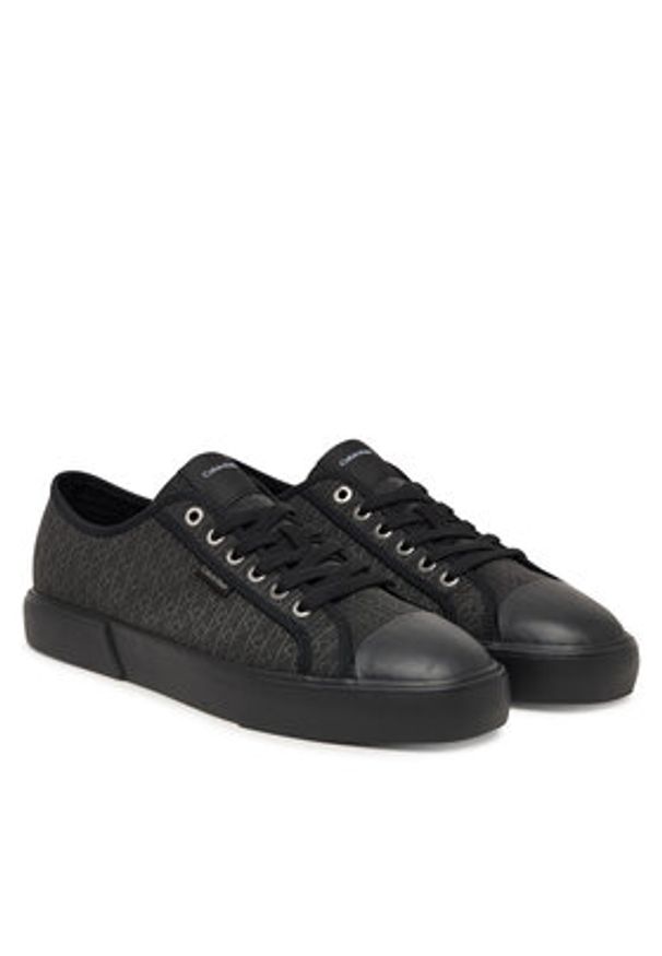 Calvin Klein Trampki Vulc Laceup Cv Aop HM0HM02122 Czarny. Kolor: czarny. Materiał: materiał
