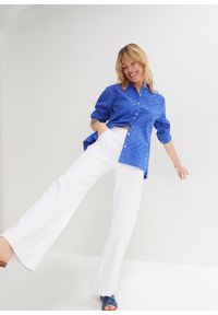 bonprix - Dżinsy ze stretchem Wide Fit. Kolor: biały #3