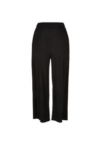 Jogging prążkowany prosty krój duże rozmiary kobiety Urban Classics Interlock. Kolor: czarny. Materiał: prążkowany. Długość: długie. Sport: bieganie #1