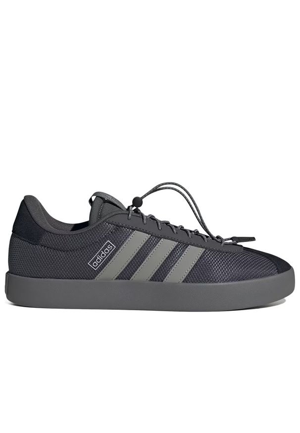 Adidas - Buty męskie adidas VL Court 3.0 IH6581 - szare. Kolor: szary. Materiał: zamsz, skóra, materiał, guma. Szerokość cholewki: normalna. Wzór: aplikacja