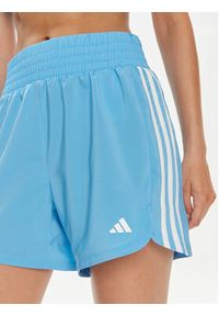 Adidas - adidas Szorty sportowe Pacer Training 3-Stripes IS1664 Błękitny Regular Fit. Kolor: niebieski. Materiał: syntetyk #3