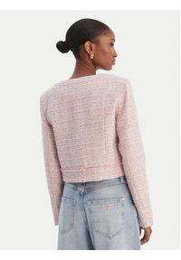 Guess Marynarka W6RL54 WJ632 Różowy Regular Fit. Kolor: różowy. Materiał: syntetyk #5